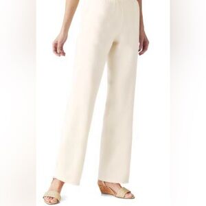 Chadwicks of Boston|Linen blend pull on pants, straight leg••NWOT, size Med Tall